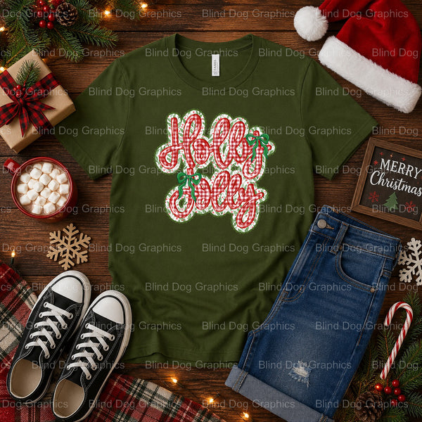 Merry Christmas Truck with Tree – Christmas Premade DTF Transfer (view 2 of 2) – by Blind Dog Graphics – Premade Transfers...