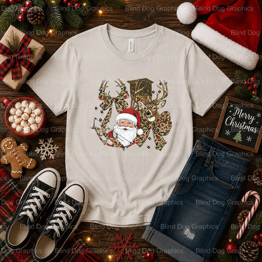 Merry Christmas Y'all – Christmas Premade DTF Transfer (view 1 of 2) – by Blind Dog Graphics – Premade Transfers – Christm...