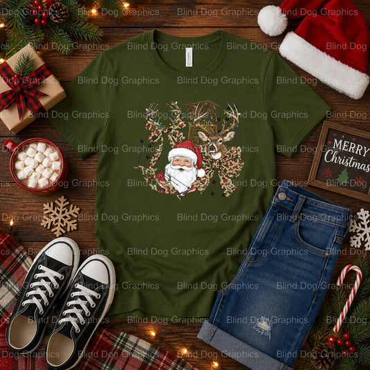 Merry Christmas Y'all – Christmas Premade DTF Transfer (view 2 of 2) – by Blind Dog Graphics – Premade Transfers – Christm...