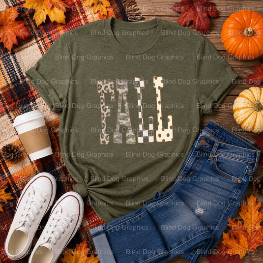 My Favorite Fall Things – Fall Premade DTF Transfer (view 1 of 2) – by Blind Dog Graphics – Premade Transfers – Fall, Than...