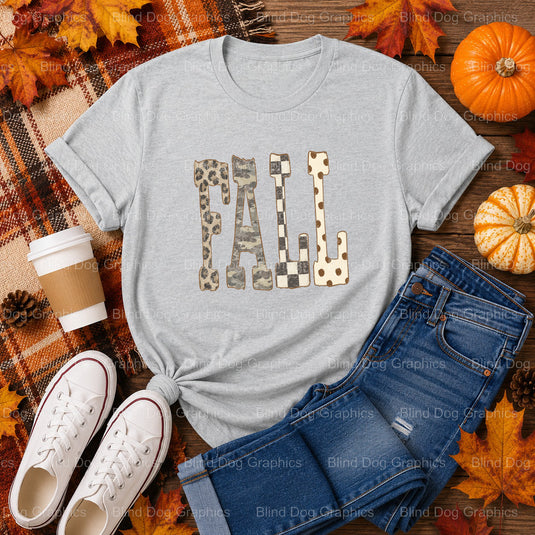 My Favorite Fall Things – Fall Premade DTF Transfer (view 2 of 2) – by Blind Dog Graphics – Premade Transfers – Fall, Than...