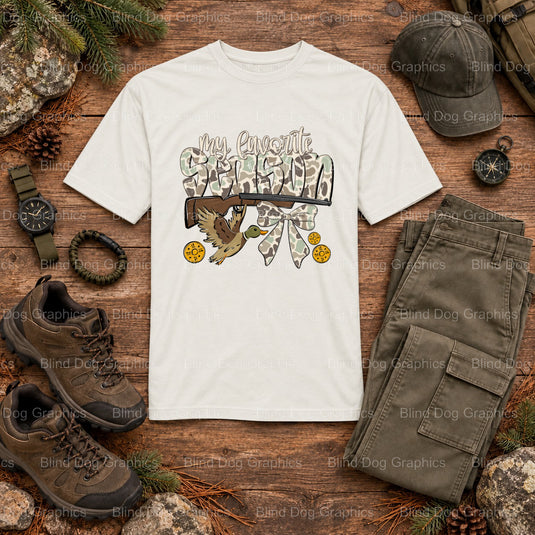 MY FAVORITE SEASON DUCK - Hunting DTF Transfer (view 2 of 2) – by Blind Dog Graphics – Premade Transfers – Hunting, Outdoors