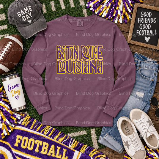 My Heart Is On That Field - LSU Premade DTF Transfer (view 1 of 2) – by Blind Dog Graphics – Premade Transfers – LSU, Coll...