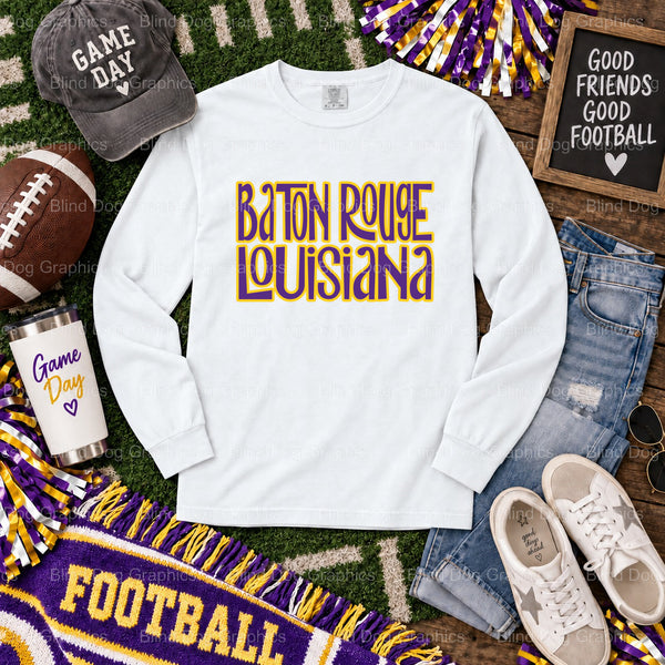 My Heart Is On That Field - LSU Premade DTF Transfer (view 2 of 2) – by Blind Dog Graphics – Premade Transfers – LSU, Coll...