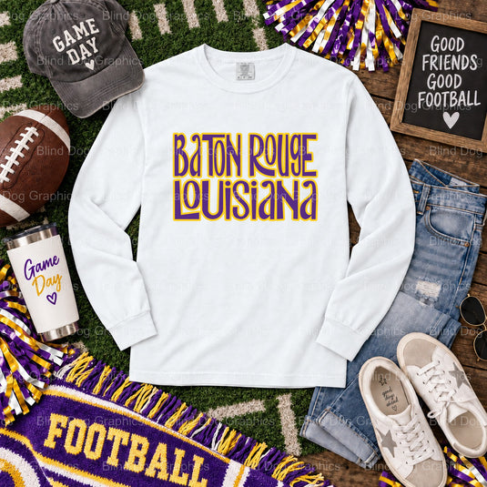 My Heart Is On That Field - LSU Premade DTF Transfer (view 2 of 2) – by Blind Dog Graphics – Premade Transfers – LSU, Coll...