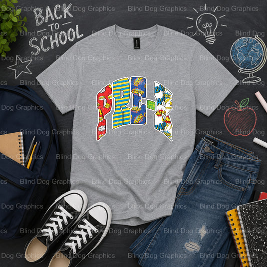 My Teacher is the Best! – School Premade DTF Transfer (view 2 of 2) – by Blind Dog Graphics – Premade Transfers – School D...