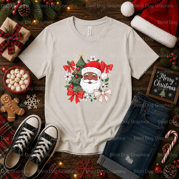 NAUGHTY – Christmas Premade DTF Transfer (view 2 of 2) – by Blind Dog Graphics – Premade Transfers – Christmas, Holiday