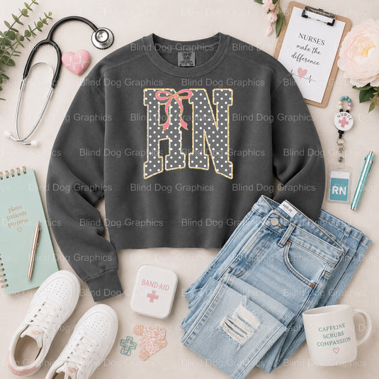 NURSE Leopard Print - Nurse Premade DTF Transfer (view 2 of 2) – by Blind Dog Graphics – Premade Transfers – Nurse, Nursing