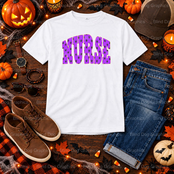 NURSE life – Halloween Premade DTF Transfer (view 1 of 2) – by Blind Dog Graphics – Premade Transfers – Halloween, DTF Tra...