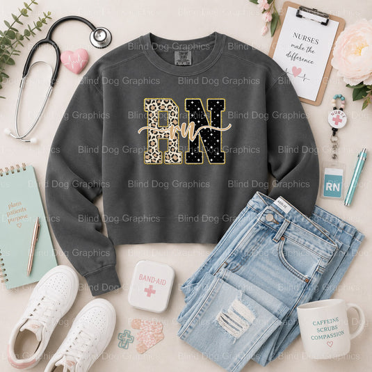 Nurse Vibes - Nurse Premade DTF Transfer (view 2 of 2) – by Blind Dog Graphics – Premade Transfers – Nurse, Nursing