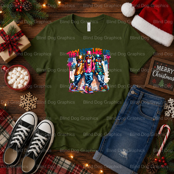 Nutcrackers They Not Like Us – Christmas Premade DTF Transfer (view 1 of 2) – by Blind Dog Graphics – Premade Transfers –...