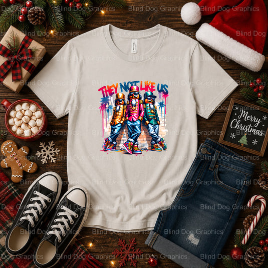 Nutcrackers They Not Like Us – Christmas Premade DTF Transfer (view 2 of 2) – by Blind Dog Graphics – Premade Transfers –...