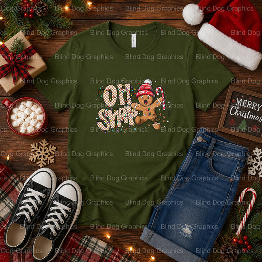 Oh Snap! – Christmas Premade DTF Transfer (view 1 of 2) – by Blind Dog Graphics – Premade Transfers – Christmas, Holiday