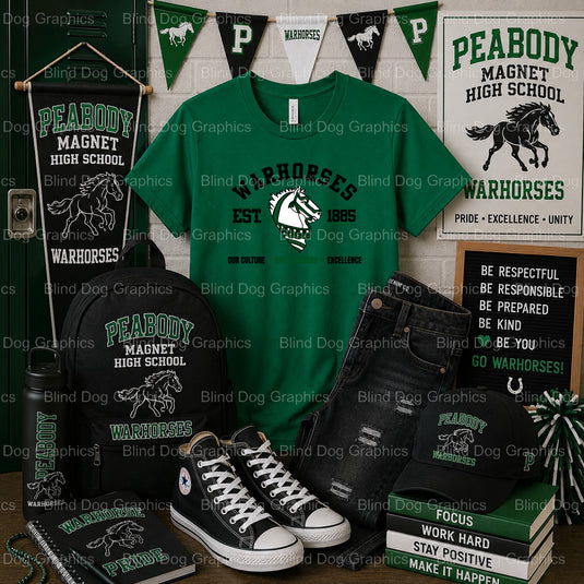 Our Culture, Our Voice, Our Power – Peabody Magnet High School Premade DTF Transfer (view 1 of 2) – by Blind Dog Graphics...