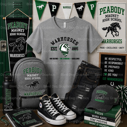 Our Culture, Our Voice, Our Power – Peabody Magnet High School Premade DTF Transfer (view 2 of 2) – by Blind Dog Graphics...