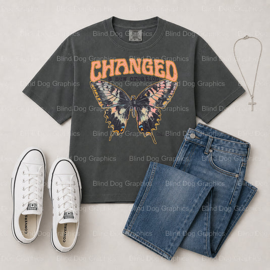 PRAY MORE WORRY LESS – Christian Premade DTF Transfer (view 1 of 2) – by Blind Dog Graphics – Premade Transfers – Christia...