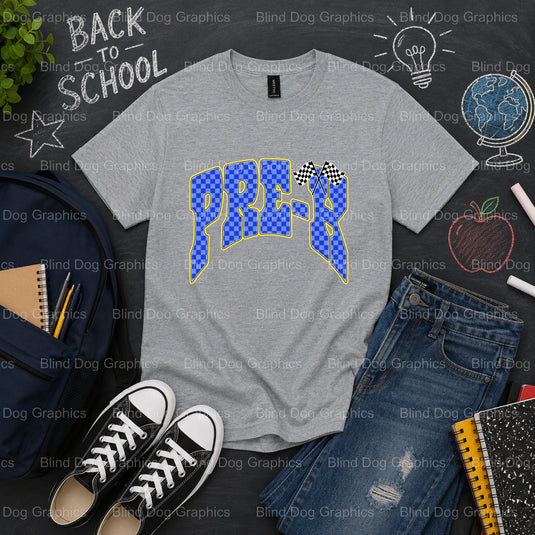PRE-K – School Premade DTF Transfer (view 2 of 2) – by Blind Dog Graphics – Premade Transfers – School DTF Transfers, Educ...