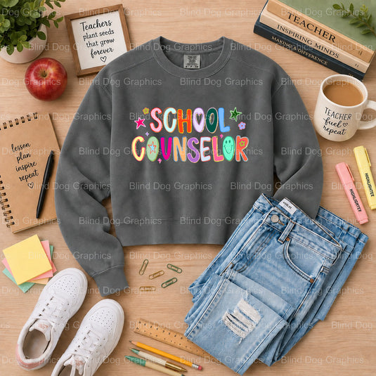Pre-K Teacher - Teacher DTF Transfer - Premade DTF Transfer (view 2 of 2) – by Blind Dog Graphics – Premade Transfers – Te...