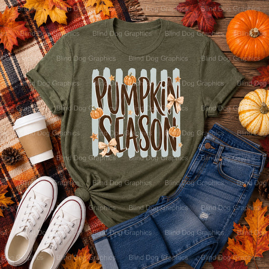 Pumpkin Spice Season – Fall Premade DTF Transfer (view 2 of 2) – by Blind Dog Graphics – Premade Transfers – Fall, Thanksg...