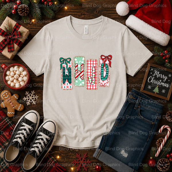 Reindeer with Santa Hat – Christmas Premade DTF Transfer (view 2 of 2) – by Blind Dog Graphics – Premade Transfers – Chris...