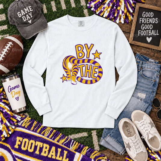 Roaring Tiger Head - LSU Tigers Purple and Gold Premade DTF Transfer (view 1 of 2) – by Blind Dog Graphics – Premade Trans...