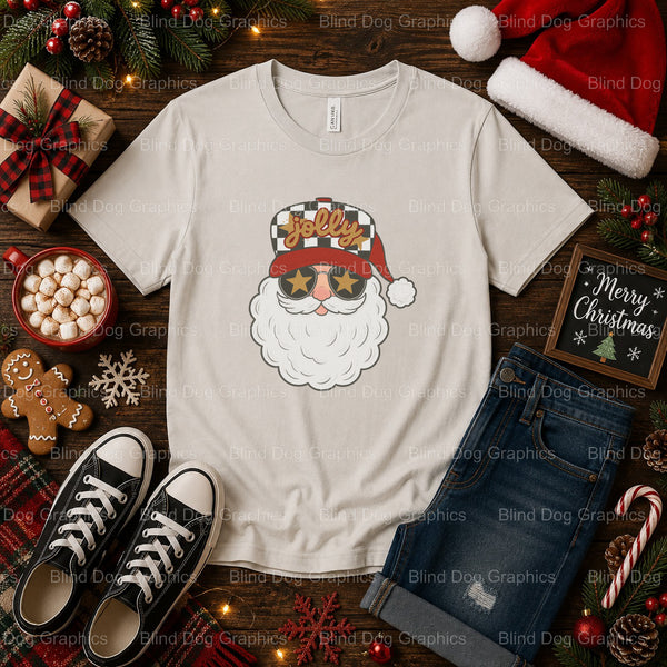 Santa – Christmas Premade DTF Transfer (view 2 of 2) – by Blind Dog Graphics – Premade Transfers – Christmas, Holiday