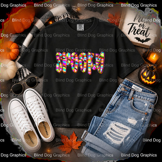 Skull Witch Hat – Halloween Premade DTF Transfer (view 2 of 2) – by Blind Dog Graphics – Premade Transfers – Halloween, DT...