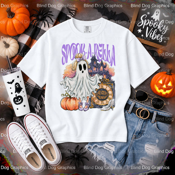 SPOOKERALLA – Halloween Premade DTF Transfer (view 1 of 2) – by Blind Dog Graphics – Premade Transfers – Halloween, DTF Tr...