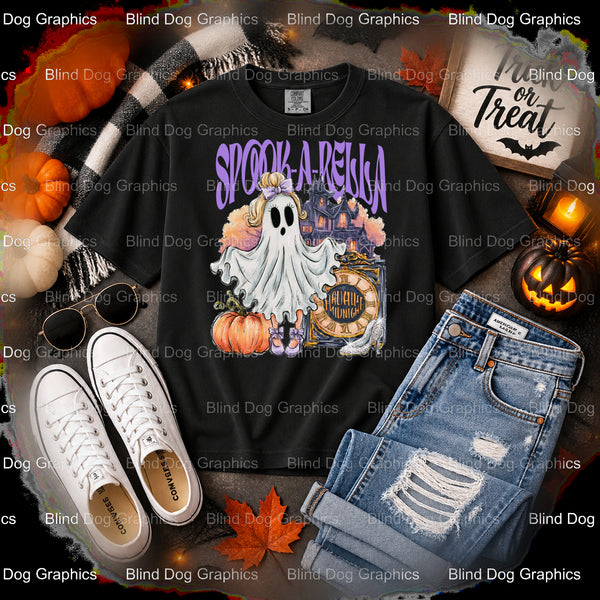 SPOOKERALLA – Halloween Premade DTF Transfer (view 2 of 2) – by Blind Dog Graphics – Premade Transfers – Halloween, DTF Tr...