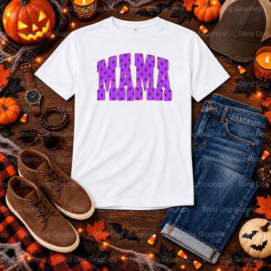 SPOOKY MAMA – Halloween Premade DTF Transfer (view 1 of 2) – by Blind Dog Graphics – Premade Transfers – Halloween, DTF Tr...