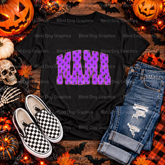 SPOOKY MAMA – Halloween Premade DTF Transfer (view 2 of 2) – by Blind Dog Graphics – Premade Transfers – Halloween, DTF Tr...