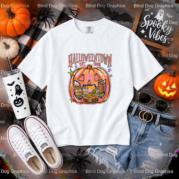 SPOOKY SEASON – Halloween Premade DTF Transfer (view 1 of 2) – by Blind Dog Graphics – Premade Transfers – Halloween, DTF...