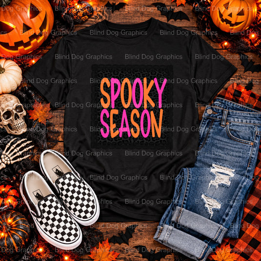 Spooky Season – Halloween Premade DTF Transfer (view 1 of 2) – by Blind Dog Graphics – Premade Transfers – Halloween, DTF...