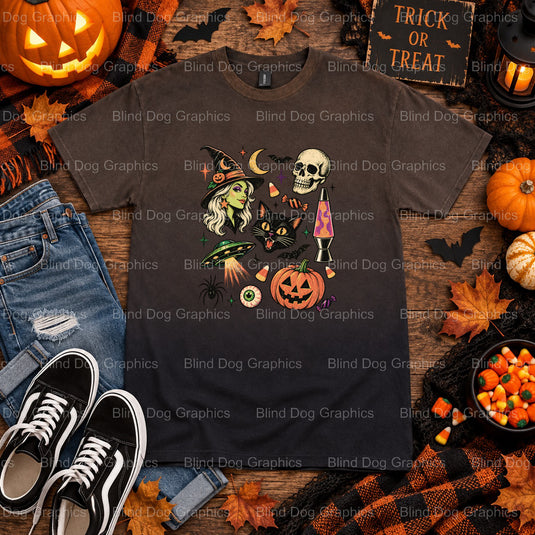 SPOOKY SEASON – Halloween Premade DTF Transfer (view 2 of 2) – by Blind Dog Graphics – Premade Transfers – Halloween, DTF...