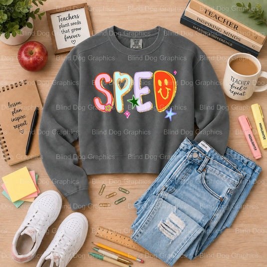 Teachers Change The World One Child At A Time (view 2 of 2) – by Blind Dog Graphics – Premade Transfers – Teacher, Educator