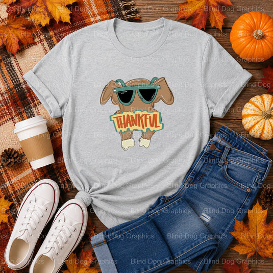 Thankful for Turkey – Thanksgiving Premade DTF Transfer (view 1 of 2) – by Blind Dog Graphics – Premade Transfers – Fall,...