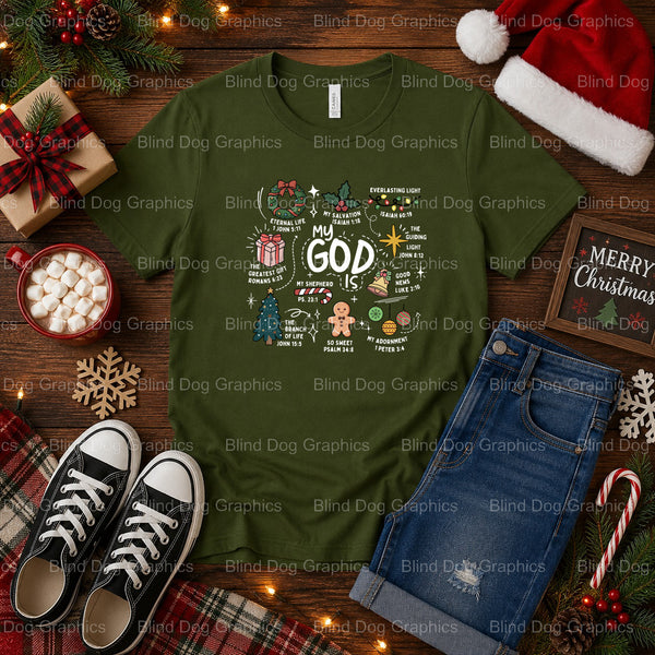 The Naughty List – Christmas Premade DTF Transfer (view 2 of 2) – by Blind Dog Graphics – Premade Transfers – Christmas, H...
