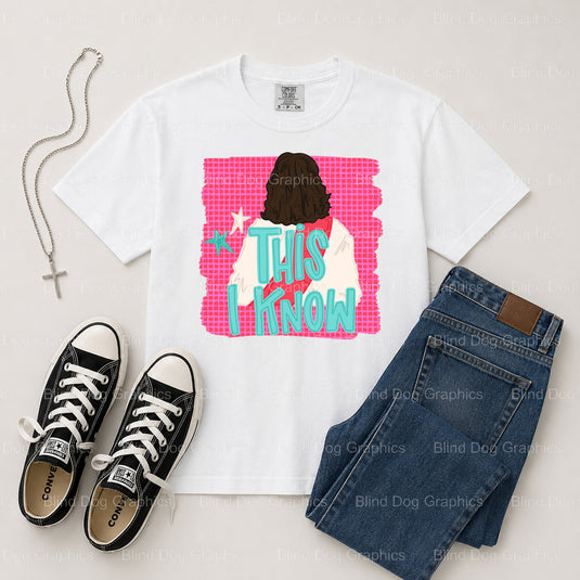 This I KNOW – Christian Premade DTF Transfer (view 1 of 2) – by Blind Dog Graphics – Premade Transfers – Christian, Faith