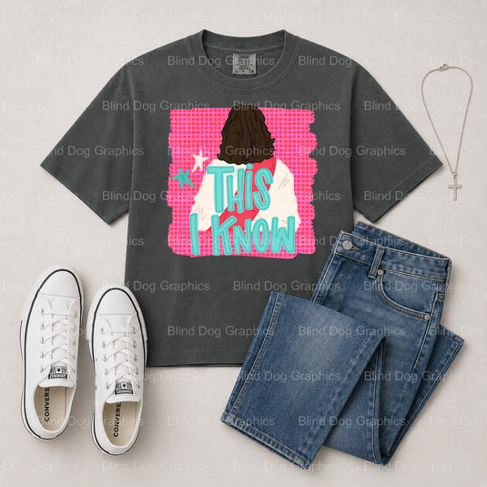 This I KNOW – Christian Premade DTF Transfer (view 2 of 2) – by Blind Dog Graphics – Premade Transfers – Christian, Faith