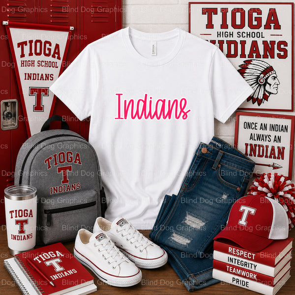 THS Tigers Tioga High School – Tioga High School Premade DTF Transfer (view 1 of 2) – by Blind Dog Graphics – Premade Tran...