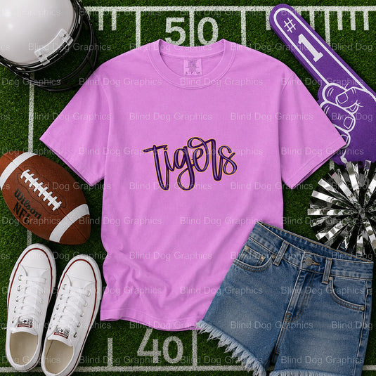 TIGERS – Football Premade DTF Transfer (view 1 of 2) – by Blind Dog Graphics – Premade Transfers – Football, Sports
