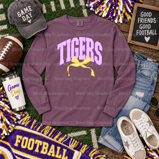 TIGERS Louisiana Distressed - LSU Premade DTF Transfer (view 1 of 2) – by Blind Dog Graphics – Premade Transfers – LSU, Co...