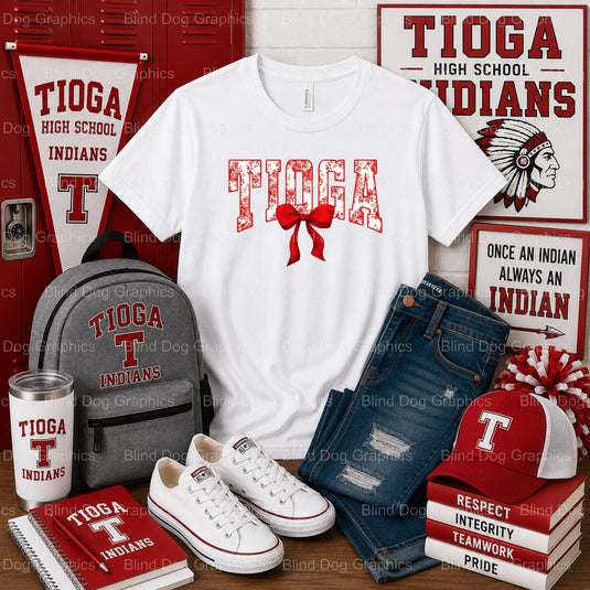 Tioga High School SENIOR 2024 Stars – Tioga High School Premade DTF Transfer (view 1 of 2) – by Blind Dog Graphics – Prema...