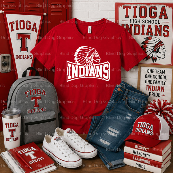 TIOGA SENIOR 24 – Tioga High School Premade DTF Transfer (view 1 of 2) – by Blind Dog Graphics – Premade Transfers – Tioga...