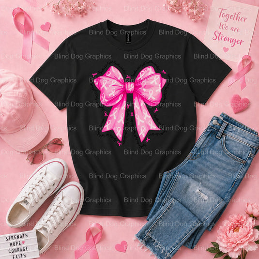 Together We Fight Together We Win - Breast Cancer Awareness Premade DTF Transfer (view 2 of 3) – by Blind Dog Graphics – P...