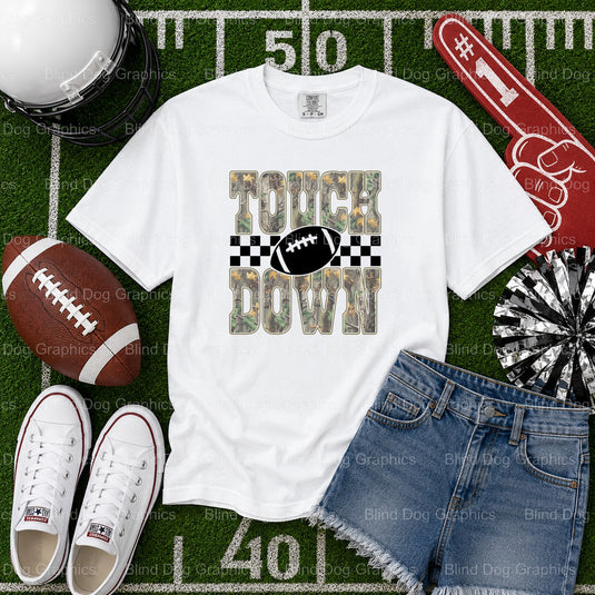 TOUCHDOWN FOOTBALL – Football Premade DTF Transfer (view 2 of 2) – by Blind Dog Graphics – Premade Transfers – Football, S...