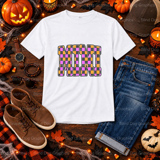 Trick or Treat Ghost with Witch Hat – Halloween Premade DTF Transfer (view 2 of 2) – by Blind Dog Graphics – Premade Trans...