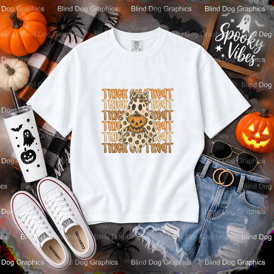 Trick or Treat – Halloween Premade DTF Transfer (view 1 of 2) – by Blind Dog Graphics – Premade Transfers – Halloween, DTF...