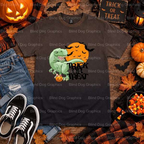 TRICK OR TREAT – Halloween Premade DTF Transfer (view 2 of 2) – by Blind Dog Graphics – Premade Transfers – Halloween, DTF...
