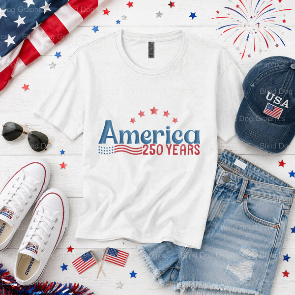 USA – Fourth Of July DTF Transfer (view 1 of 2) – by Blind Dog Graphics – Premade Transfers – Fourth Of July, Patriotic